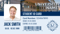 Blanco Student ID Card Template Design Business Card