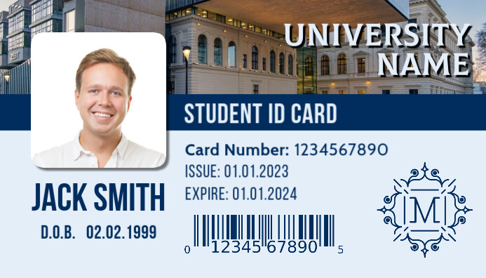 Plantilla de Student ID Card Template Design PosterMyWall Plantilla de Student ID Card Template Design PosterMyWall