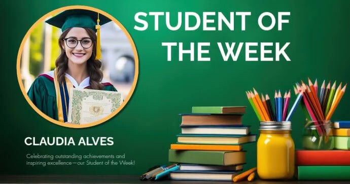 Copy of Student of the Week Facebook Shared Image Template | PosterMyWall