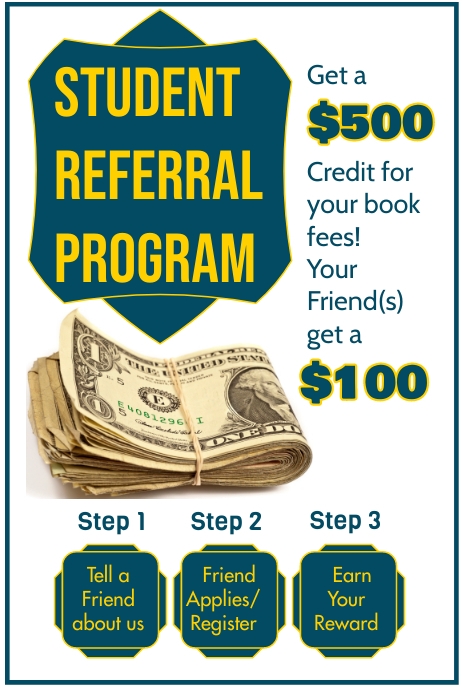 Copy of student Referral Program | PosterMyWall