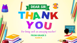 Student Thanking Teacher Digital Display Ekran reklamowy (16:9) template