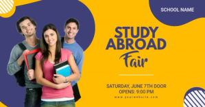study abroad 6 ภาพที่แชร์บน Facebook template