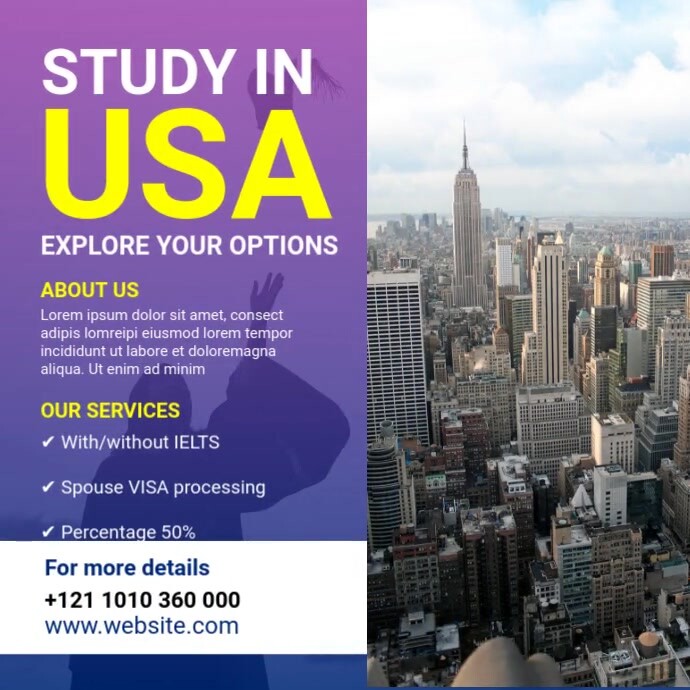 Study Abroad Ad Template | PosterMyWall