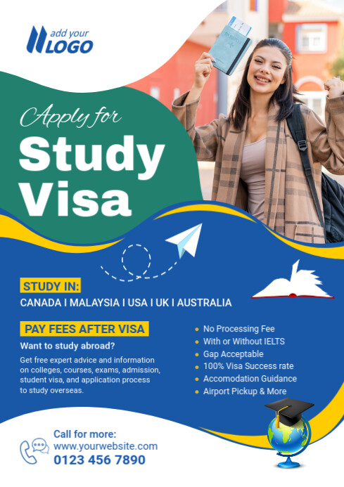 Study abroad A4 template