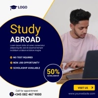study abroad Instagram Post template