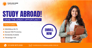 study abroad Facebook Shared Image template