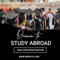 Study abroad Instagram Post template