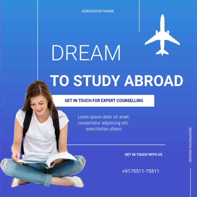 Study abroad flyer Template PosterMyWall