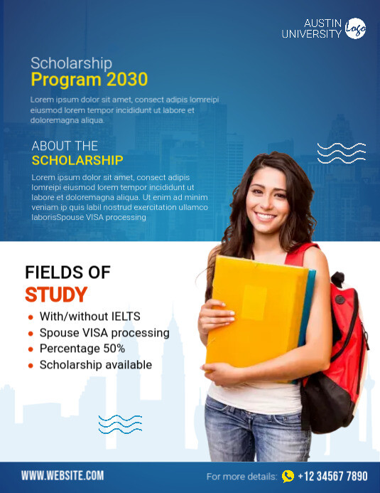 Study Abroad Flyer Template PosterMyWall
