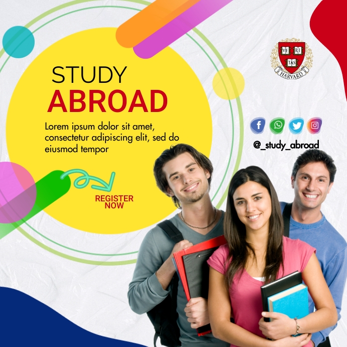 Study Abroad Poster Template | PosterMyWall