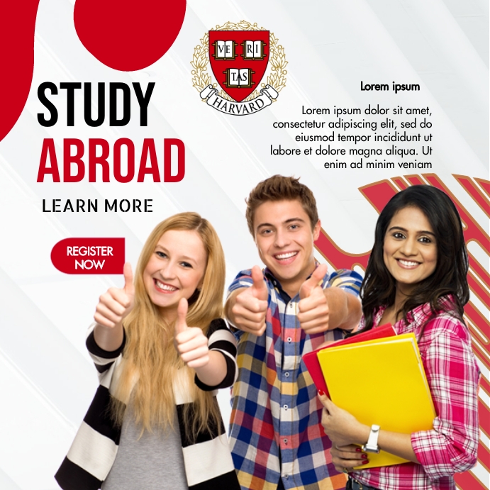 Study Abroad Poster Template | PosterMyWall