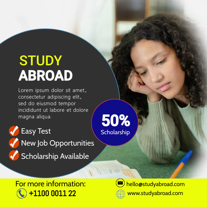 Study Abroad Poster Template | PosterMyWall