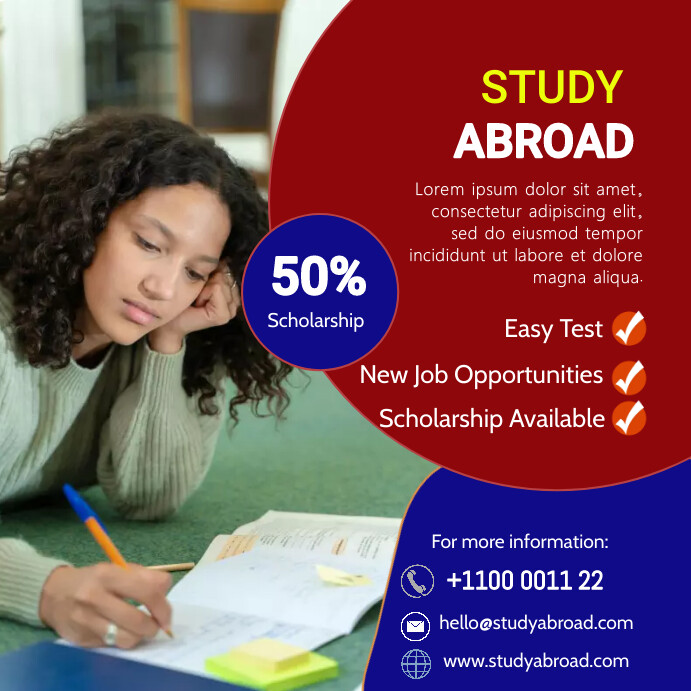 Study Abroad Poster Template | PosterMyWall