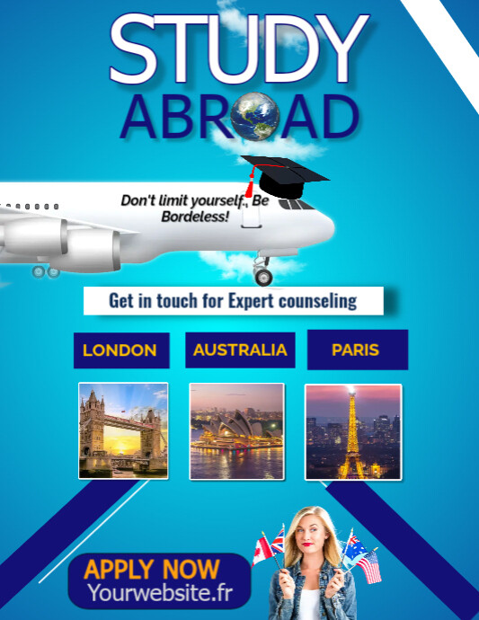 Study Abroad Poster Template PosterMyWall Study abroad poster template postermywall