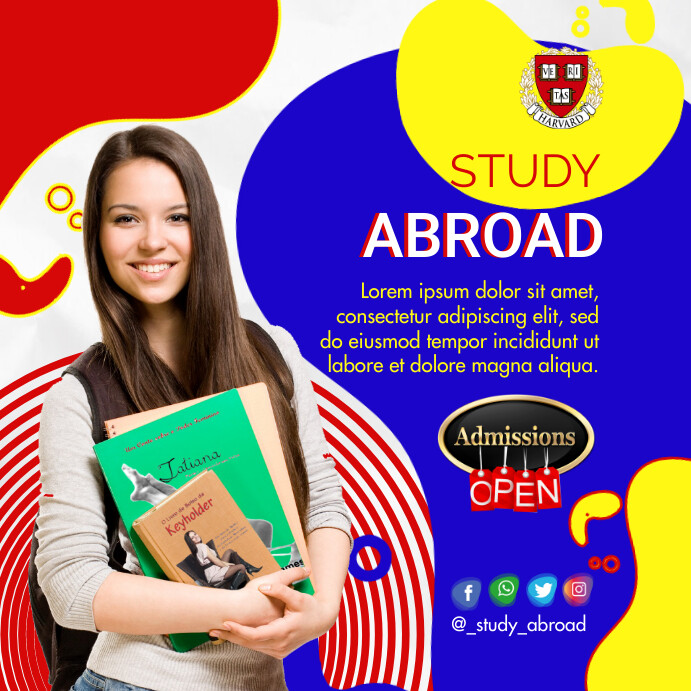 Study Abroad Poster Template | PosterMyWall