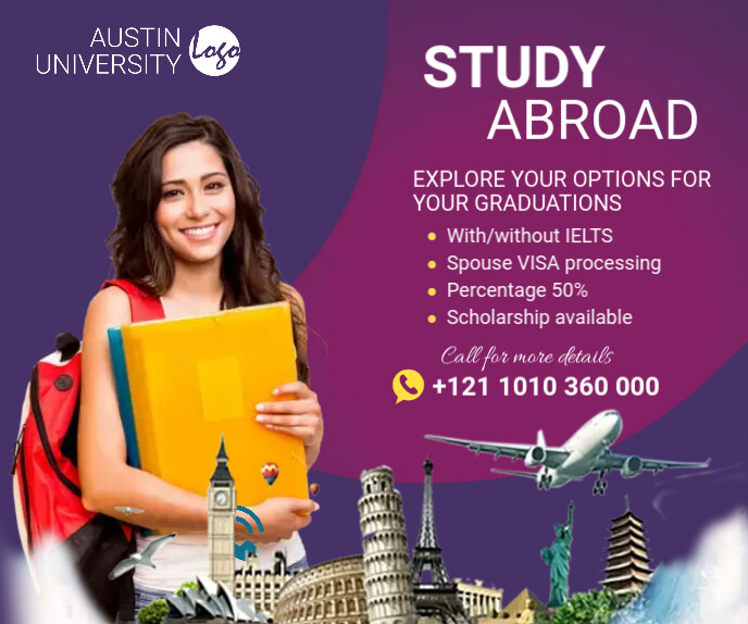Study Abroad Social Media Post Template | PosterMyWall