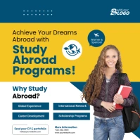 Study abroad template design Square (1:1)