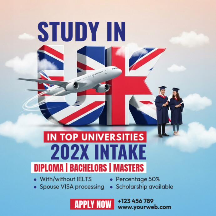 Studyad Study In Abroad Ad Template | PosterMyWall
