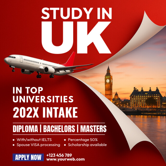 Study In Abroad Ad Template Isikwele (1:1)
