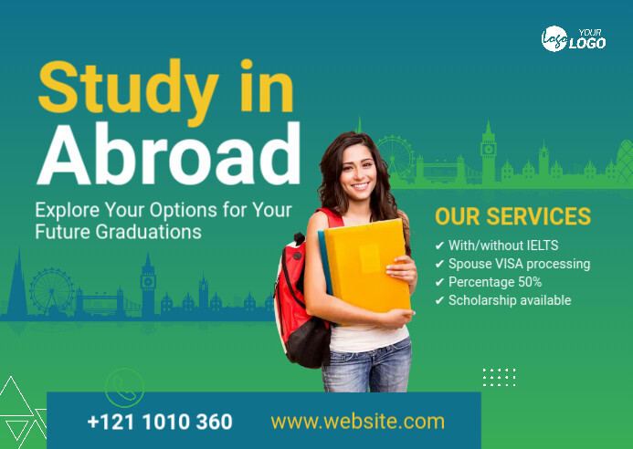 Study in Abroad Ad Template | PosterMyWall