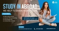 Study In Abroad Banner Post Template Gambar Bersama Facebook