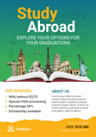 Study Abroad Flyer Template | PosterMyWall