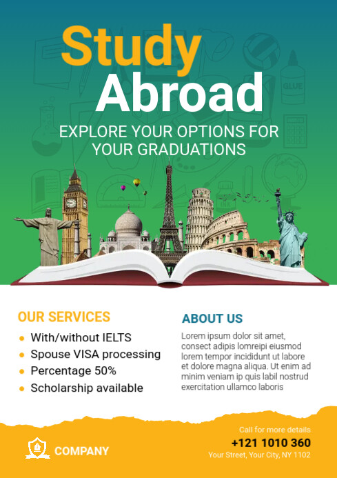 Study Advertisement Study Abroad Advertising Ideas