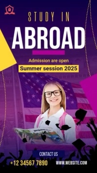 Study in Abroad Template Instagram Story
