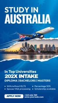 Study In Australia Ad Digital Display (9:16) template