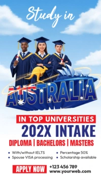 Study In Australia Ad Digital Display (9:16) template