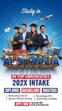 Study in Australia Instagram Story template