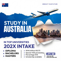 Study in Australia Instagram-Beitrag template