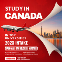 Study In Canada Ad Square (1:1) template