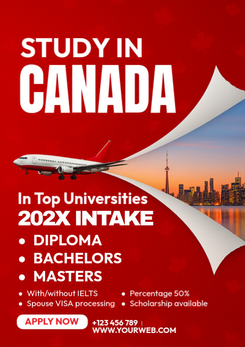 Study in Canada Template | PosterMyWall