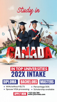 Study in Canada Instagram Story template