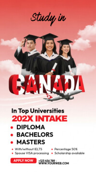 Study in Canada Instagram Story template