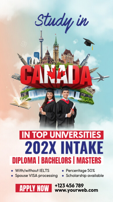 Study In Canada Digital Display (9:16) template