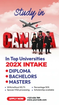 Study In Canada Instagram Story template