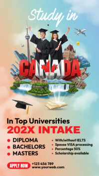 Study In Canada Instagram Story template