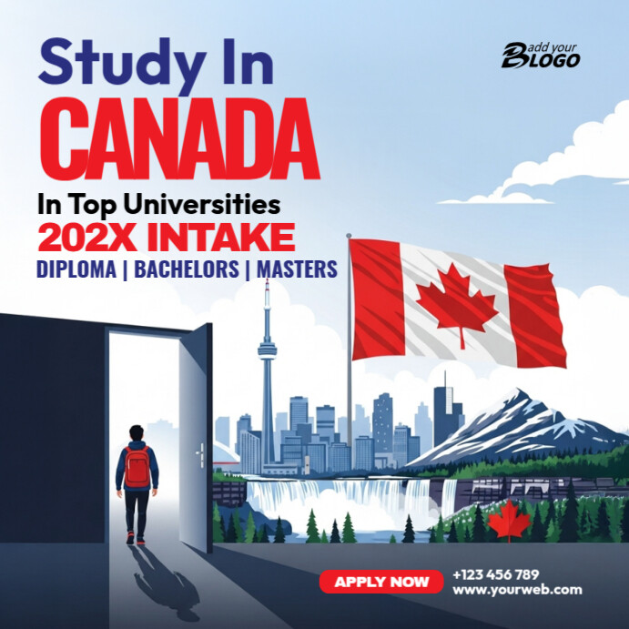 Study In Canada Square (1:1) 方形(1:1) template