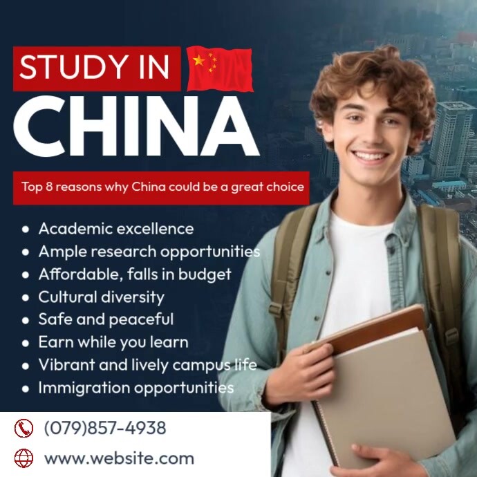 Study in China Template | PosterMyWall