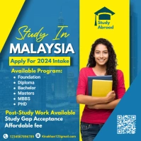 Study in Malaysia Flyer Instagram Post template
