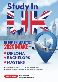 Study In Uk A4 template