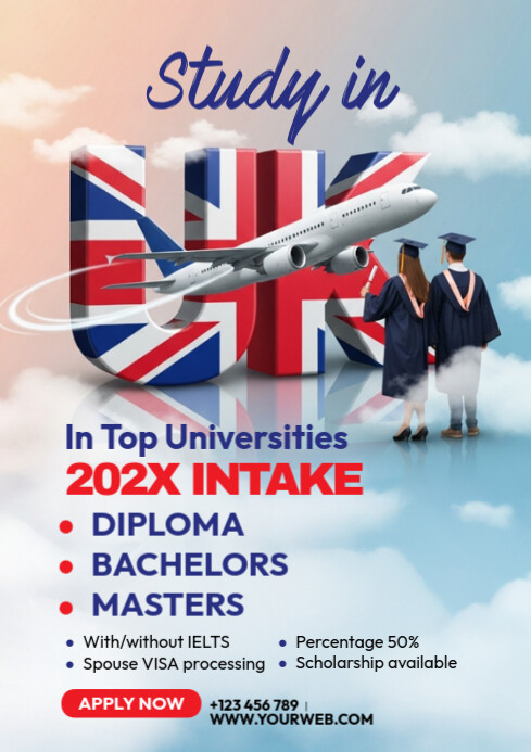 Study in UK A4 template
