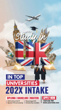 Study in UK Instagram Story template