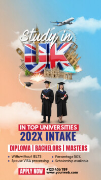 Study in UK Instagram Story template