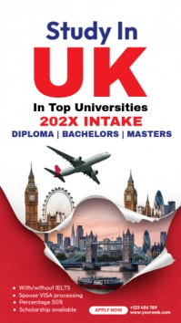 Study in UK Instagram Story template
