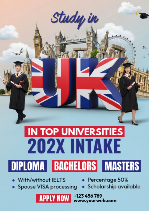 Study in UK A4 template