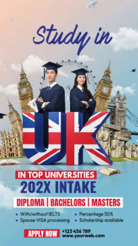 Study In Uk Digital Display (9:16) template