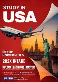 Study In Uk Flyer A4 template